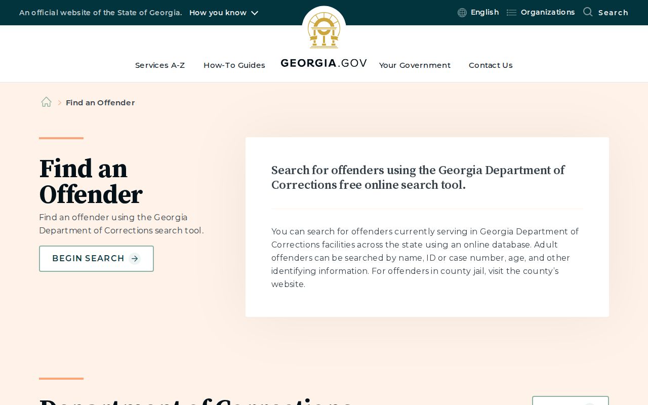 Glascock County projected release date Georgia offender search